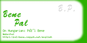 bene pal business card